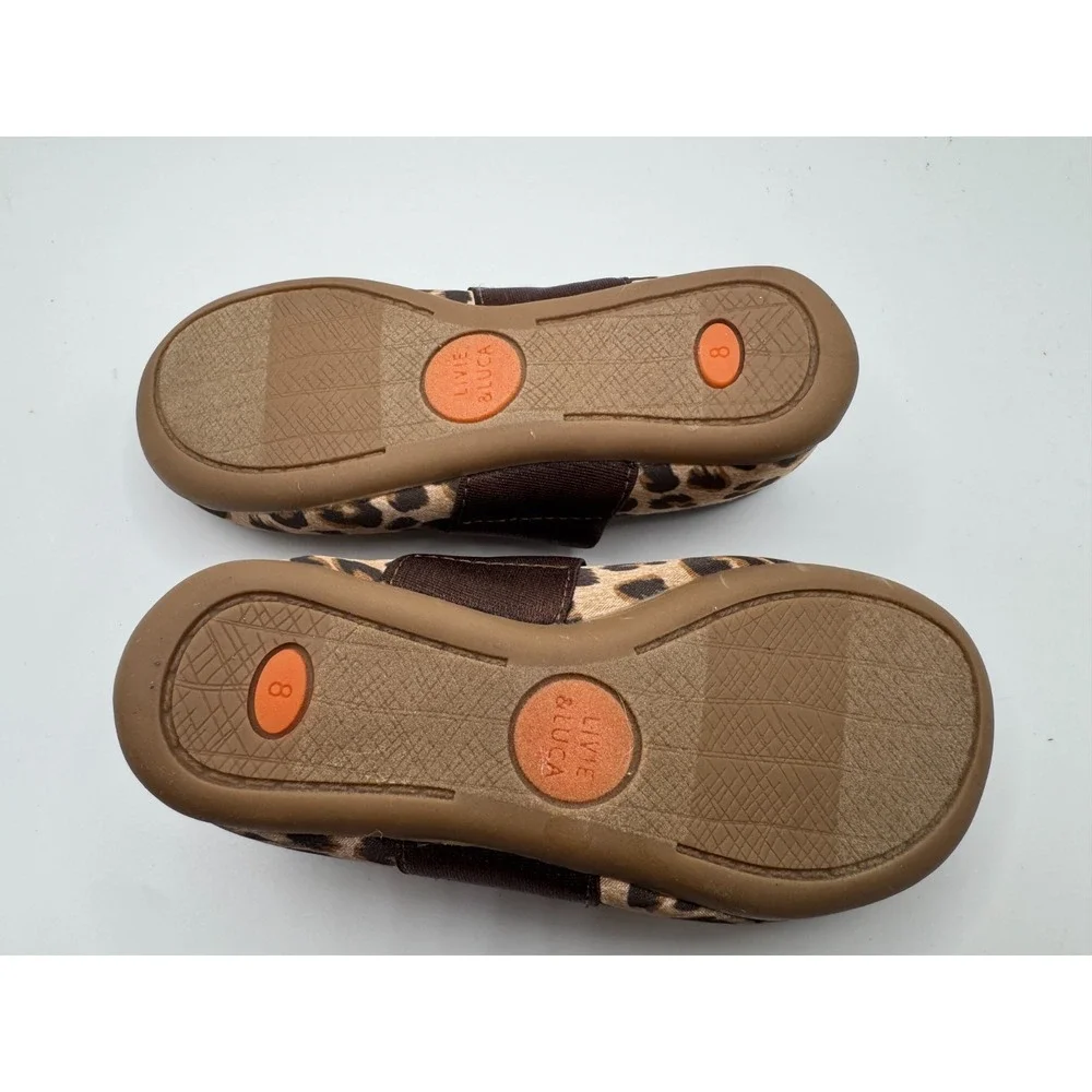 NEW Livie &‎ Luca Leopard Animal Print Shoes Little Kids sz 8 Rubber Sole
